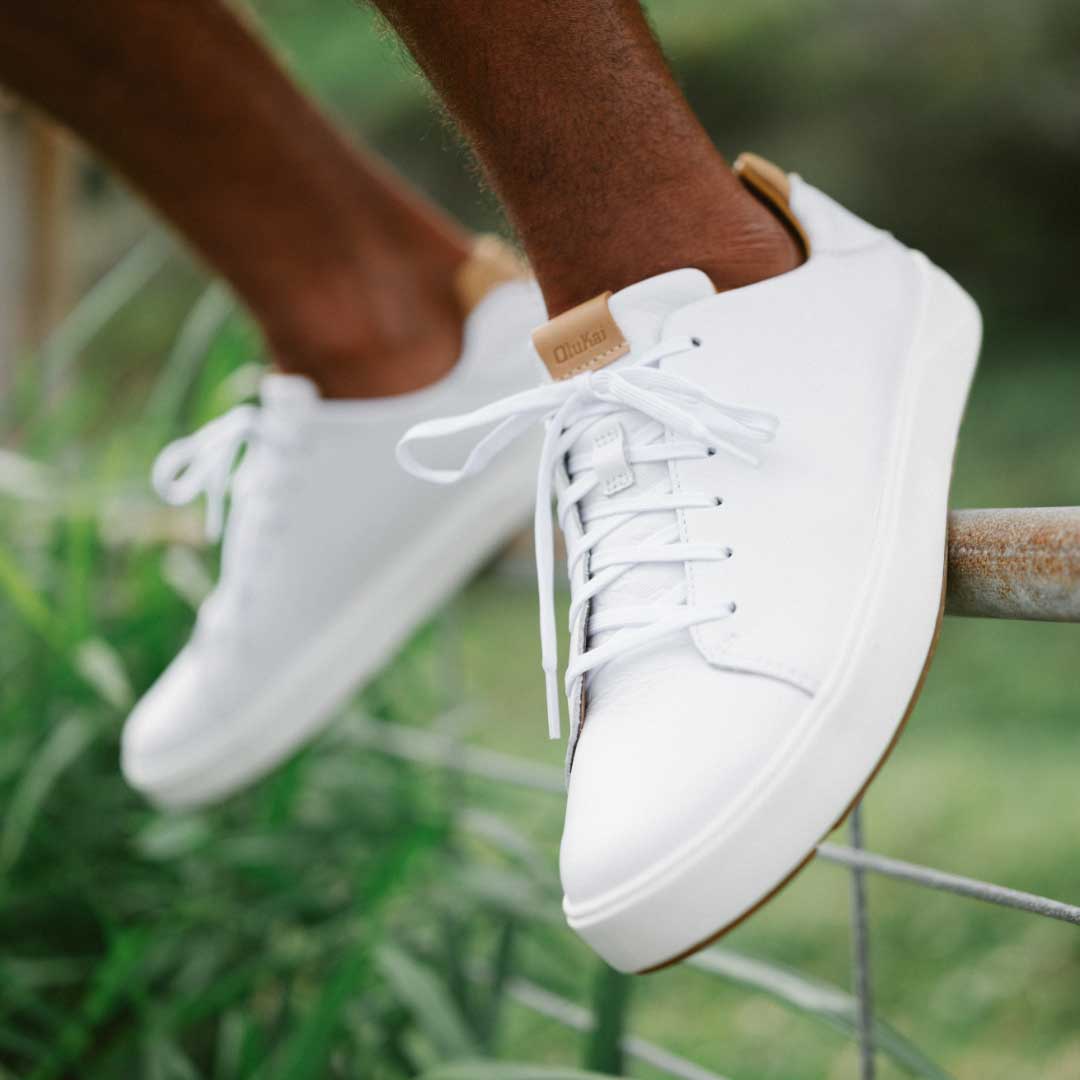 OluKai Lae‘ahi Lī ‘Ili Men's Leather Sneakers - Men