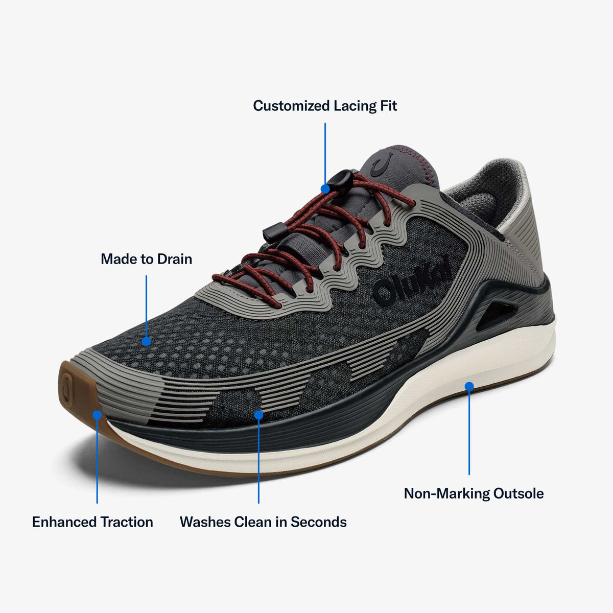 OluKai ‘Ahi Men’s Water Boat Shoes - Men