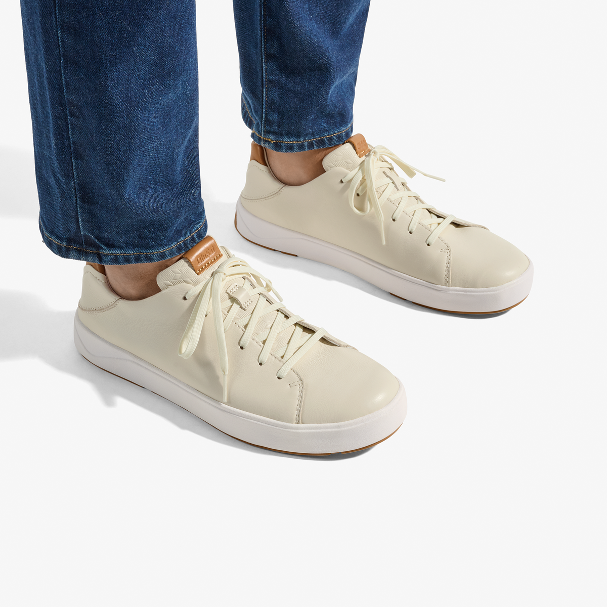OluKai Lae‘ahi Lī ‘Ili Men's Leather Sneakers - Men