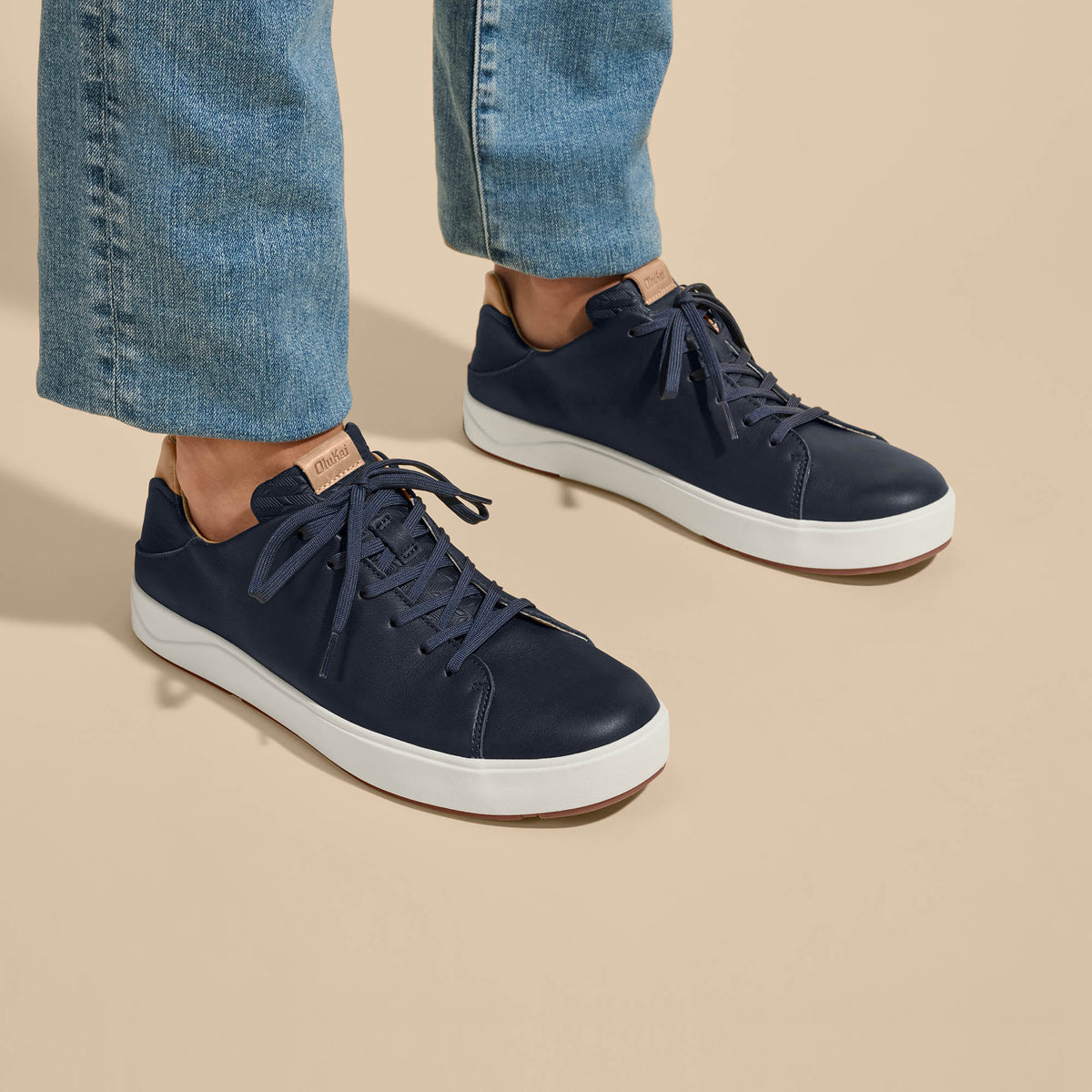 OluKai Lae‘ahi Lī ‘Ili Men's Leather Sneakers - Men