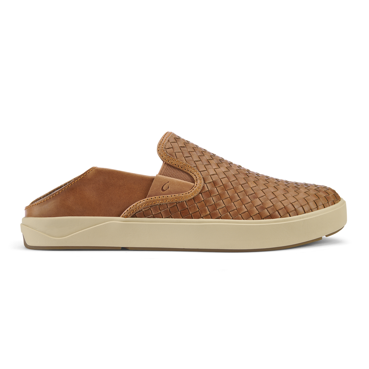 OluKai Lae‘ahi Lauhala Men's Leather Slip-On Sneakers - Men