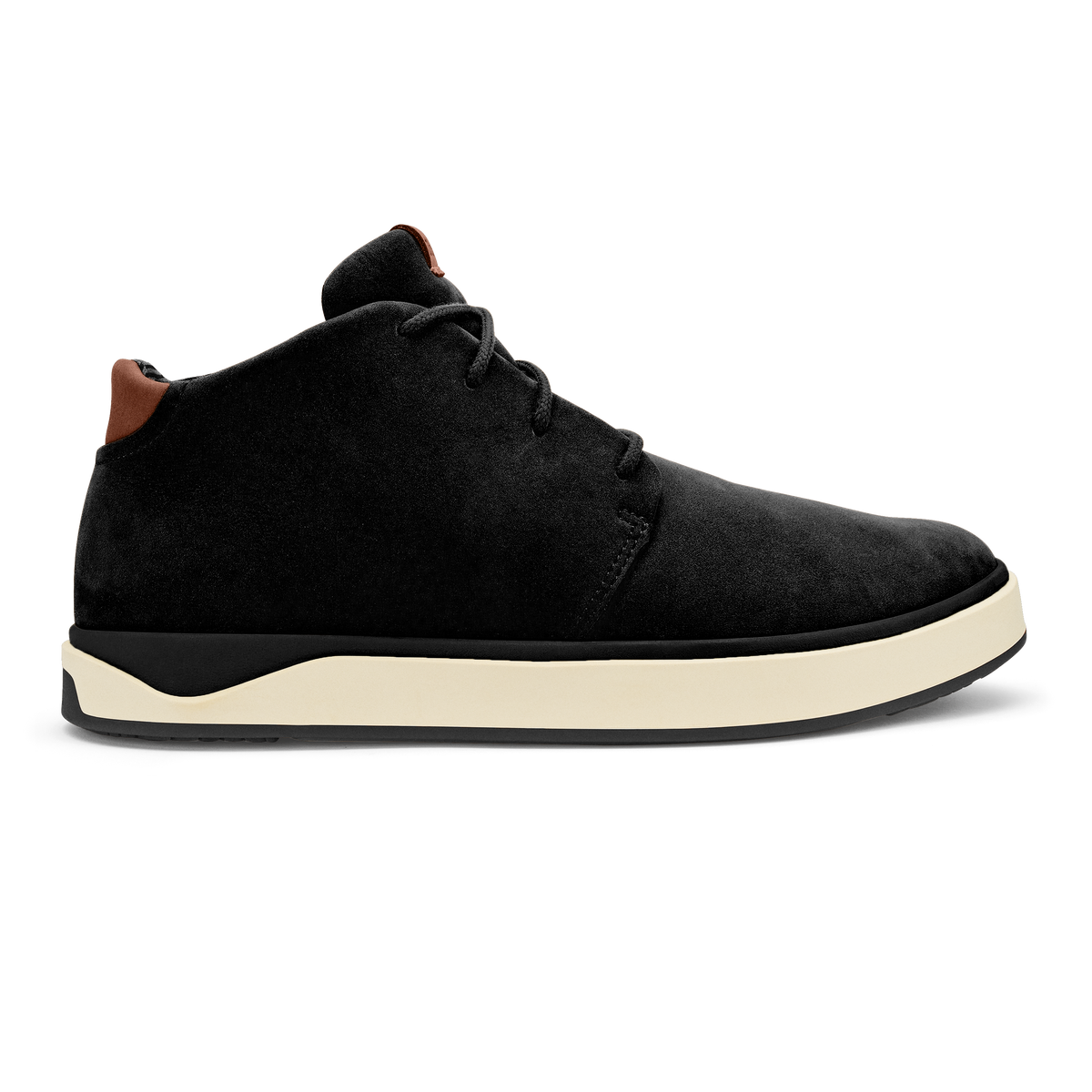 OluKai Papakū 'Ili Men’s Waterproof Leather Boots- Black - Men