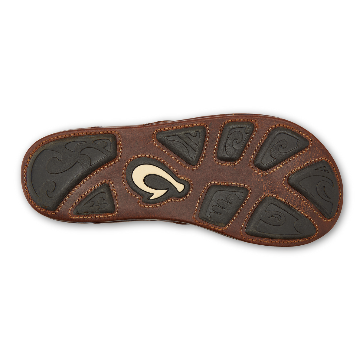 OluKai Mekila Men's Full-Grain Leather Beach Sandals - Men