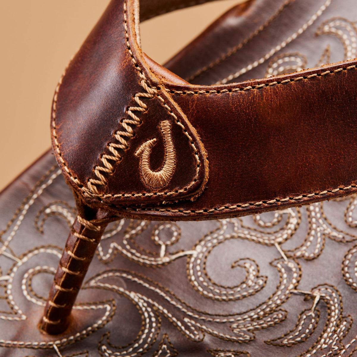 OluKai Mekila Men's Full-Grain Leather Beach Sandals - Men