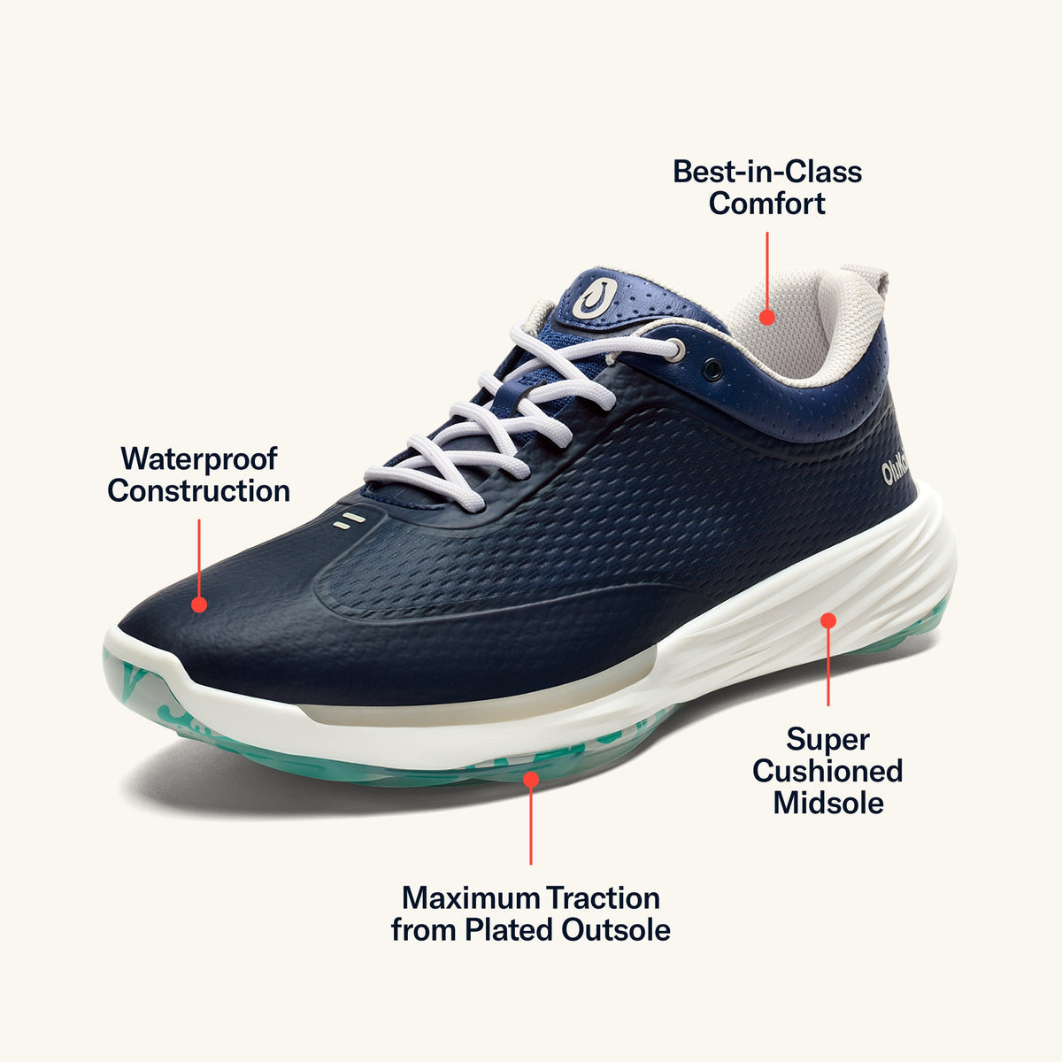 OluKai Mākena Men’s Waterproof Golf Shoes - Men