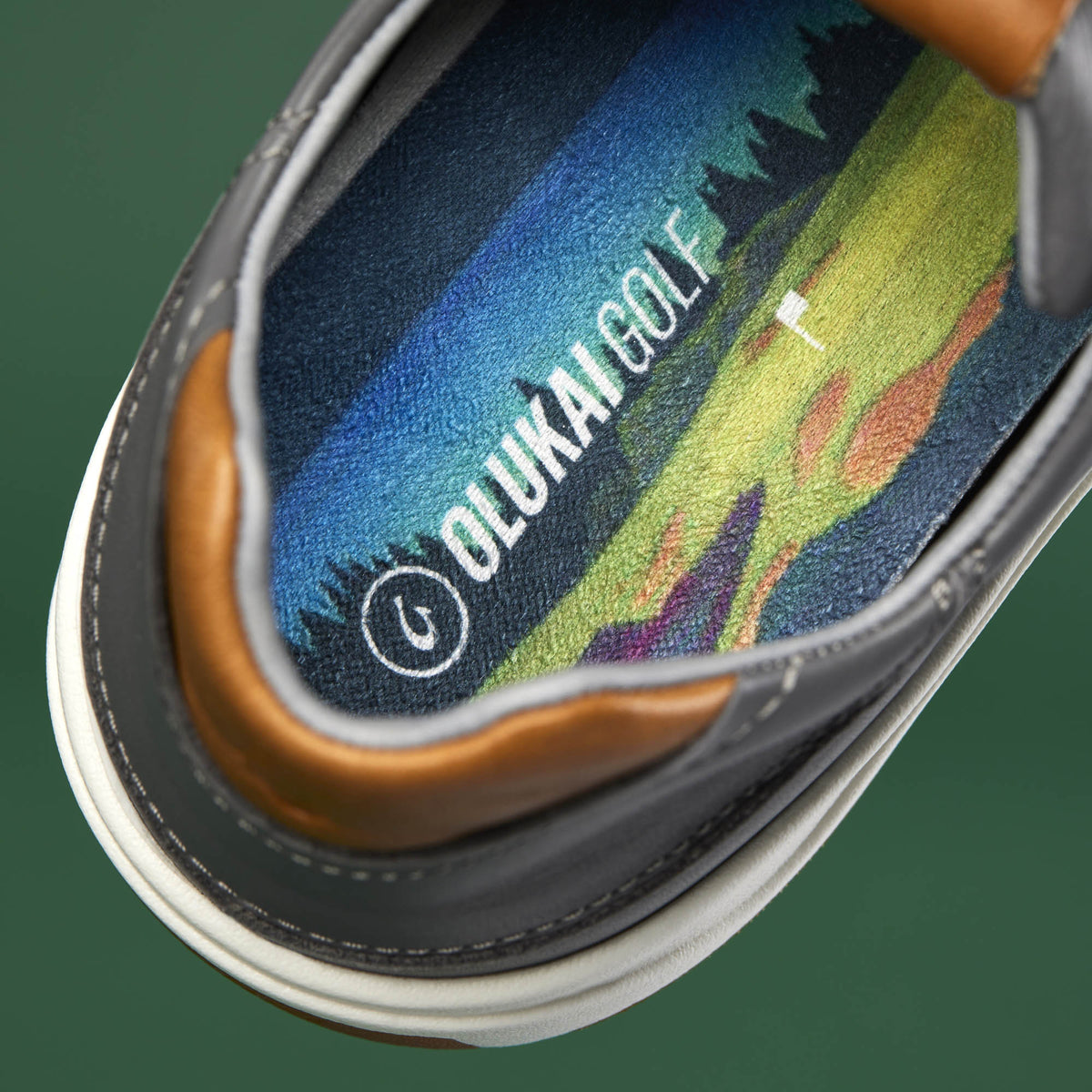 OluKai Wai‘alae Men’s Waterproof Leather Golf Shoes - Men