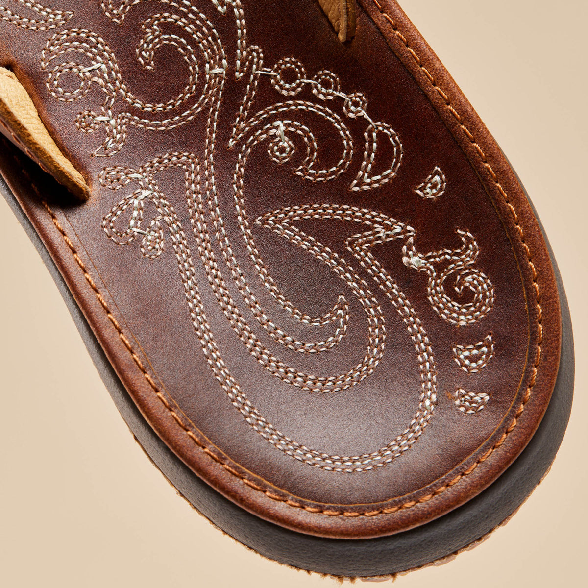 OluKai Paniolo Women’s Leather Beach Flip Flops - Women