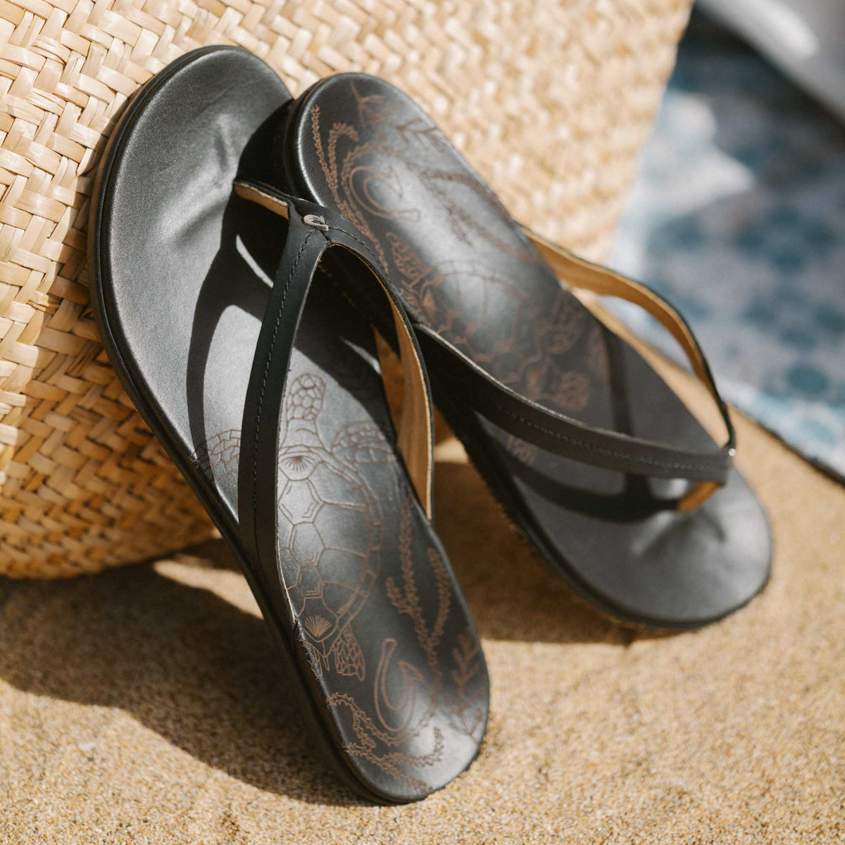 OluKai Honu Women’s Leather Beach Sandals - Women