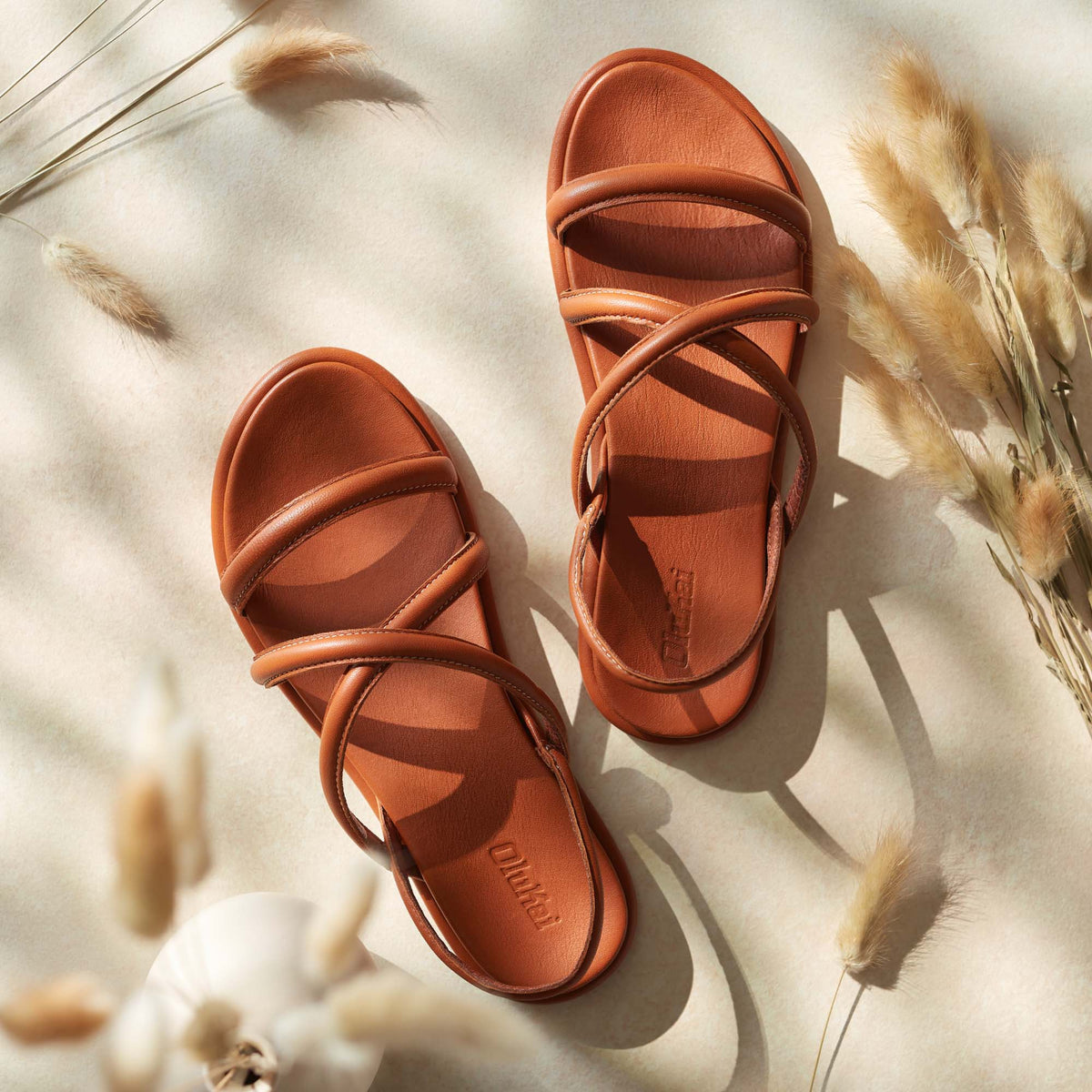 OluKai Tiare Strappy Women’s Leather Sandals - Women